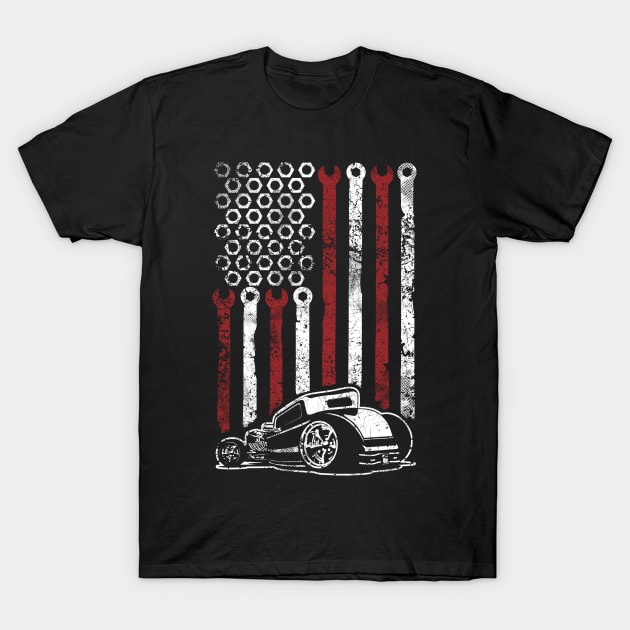 HOT ROD FLAG T-Shirt by trev4000